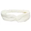 SO® White Textured Twist Headwrap -Cheap SO Store 5653894