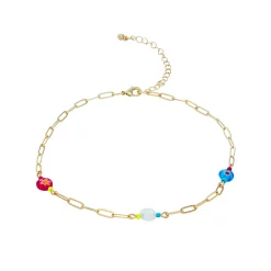 SO® Millefiori Multi Color Choker Necklace 3 Piece Set 9 SO® Millefiori Multi Color Choker Necklace 3 Piece Set -Cheap SO Store 5654544 ALT3