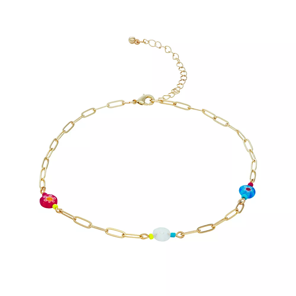 SO® Millefiori Multi Color Choker Necklace 3 Piece Set 6 SO® Millefiori Multi Color Choker Necklace 3 Piece Set - Image 4