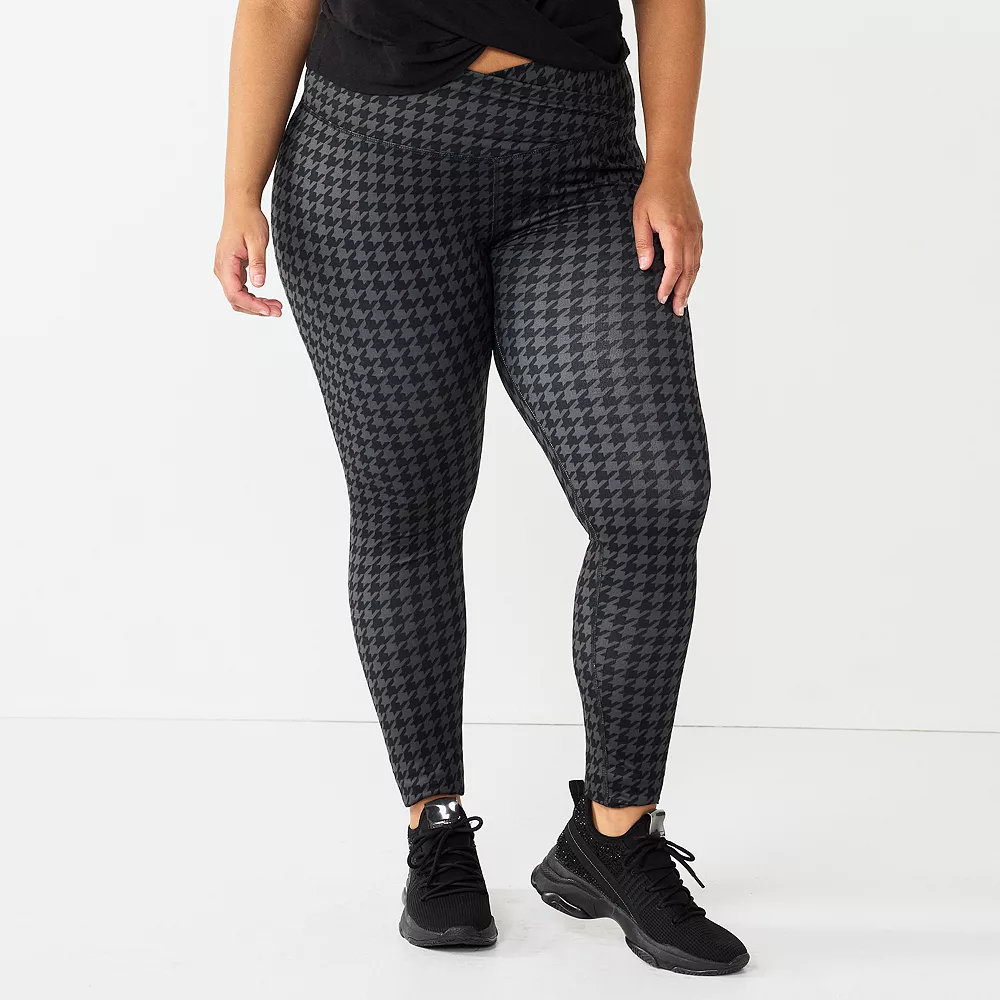 Juniors' Plus Size SO® Crossover High-Rise Sporty Leggings 4 Juniors' Plus Size SO® Crossover High-Rise Sporty Leggings - Image 2
