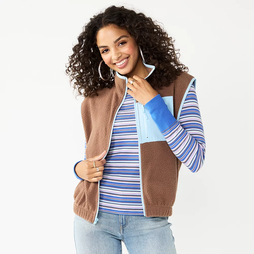 Juniors' SO® Sherpa Vest 7 Juniors' SO® Sherpa Vest - Image 5