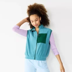 Juniors' SO® Sherpa Vest 19 Juniors' SO® Sherpa Vest -Cheap SO Store 5675921 Sutton Blue