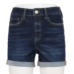 Juniors' SO® Adaptive Easy Dressing Midi Jean Shorts