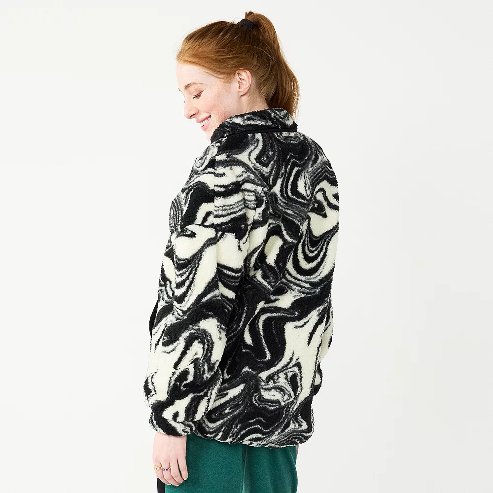 Juniors' SO® Quarter Zip Sherpa Jacket 13 Juniors' SO® Quarter Zip Sherpa Jacket - Image 11