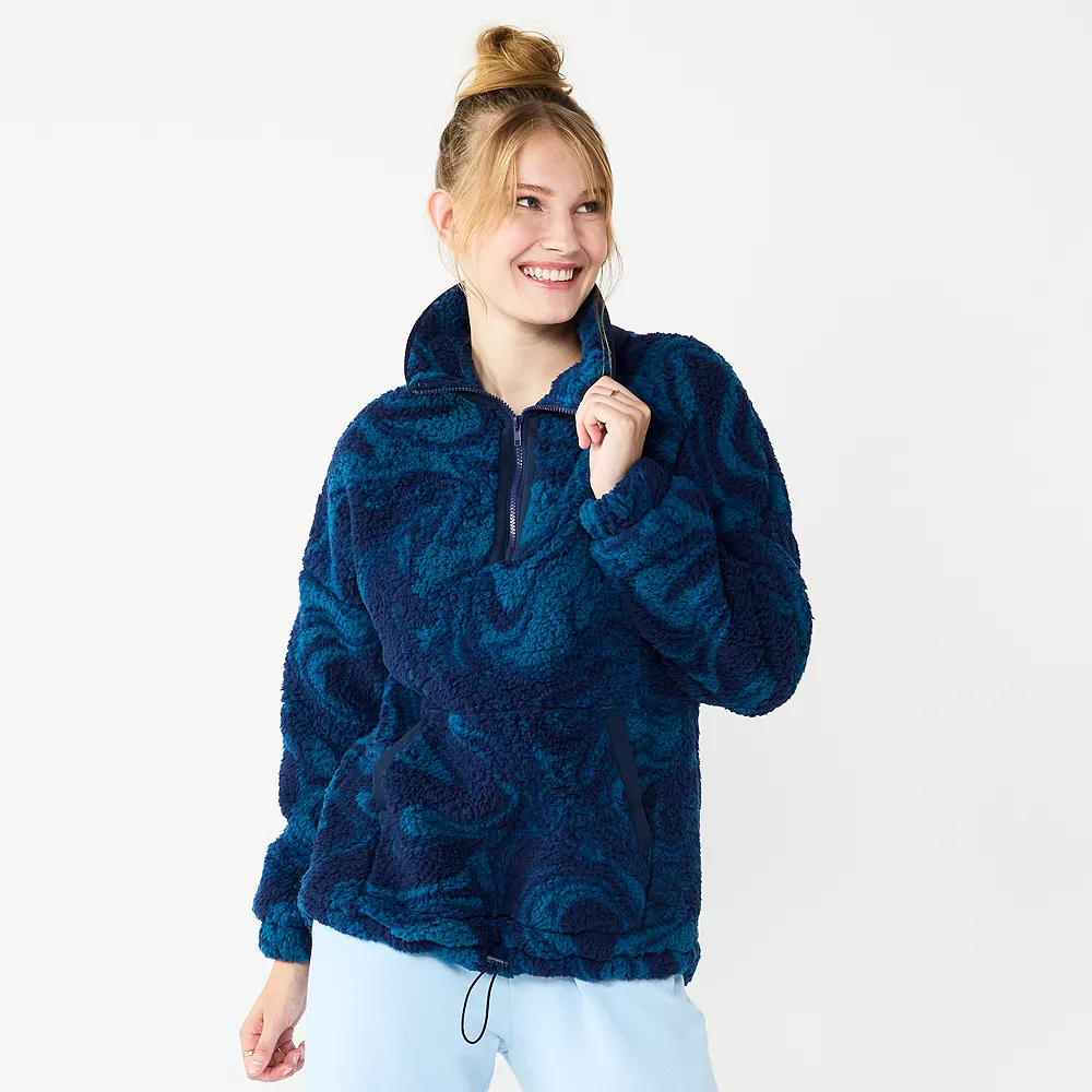 Juniors' SO® Quarter Zip Sherpa Jacket 7 Juniors' SO® Quarter Zip Sherpa Jacket - Image 5