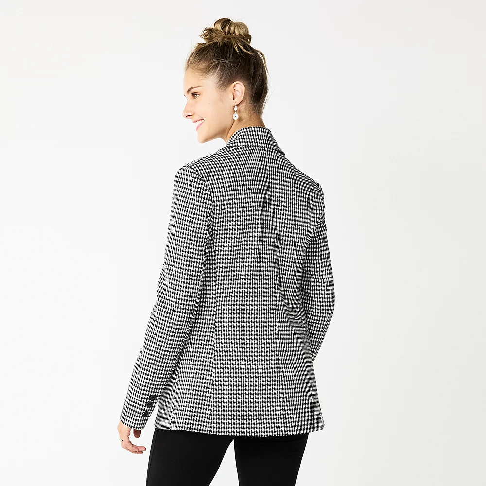 Juniors' SO® Double Breasted Twill Blazer 6 Juniors' SO® Double Breasted Twill Blazer - Image 4