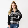 Juniors' SO® Fashion Flannel Shirt