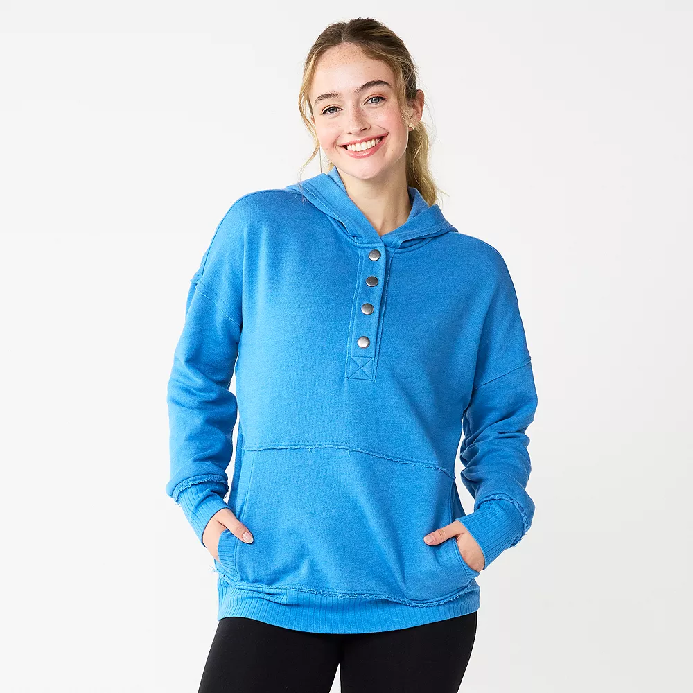 Juniors' SO® 1/4 Snap Hoodie 12 Juniors' SO® 1/4 Snap Hoodie - Image 10