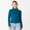 Juniors' SO® Cozy Mockneck Top 1 Juniors' SO® Cozy Mockneck Top -Cheap SO Store 5703731 Mystery Teal