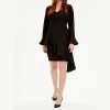 Women's Focus By Shani Asymmetrical Ruffle Hem Sheath Dress 1 Women's Focus By Shani Asymmetrical Ruffle Hem Sheath Dress -Cheap SO Store 5725599 Black