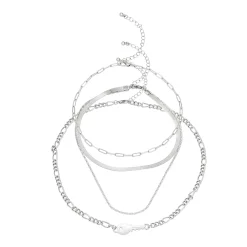 SO® Sideways Keys Layered Necklace