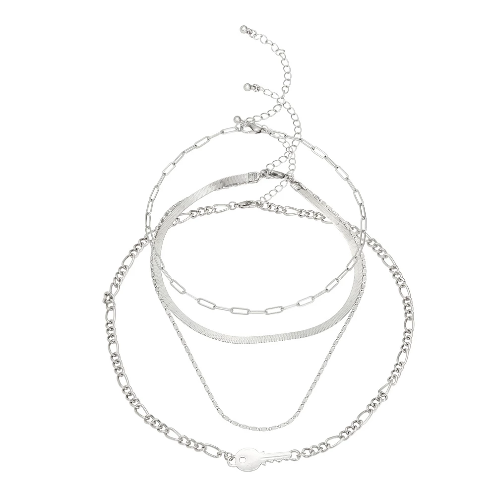 SO® Sideways Keys Layered Necklace 3 SO® Sideways Keys Layered Necklace