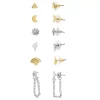 SO® Two Tone Multi Icon Post Earring 6 Pack Set 2 SO® Two Tone Multi Icon Post Earring 6 Pack Set -Cheap SO Store 5776169