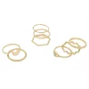 SO® Gold Tone Multi Cutout Icon and Bands 8 Pack Ring Set 1 SO® Gold Tone Multi Cutout Icon and Bands 8 Pack Ring Set -Cheap SO Store 5776173
