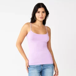 Juniors' SO® Double Scoop Tank 22 Juniors' SO® Double Scoop Tank -Cheap SO Store 5780295 Grape Frosting