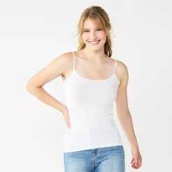 Juniors' SO® Double Scoop Tank 23 Juniors' SO® Double Scoop Tank -Cheap SO Store 5780295 Modern White