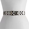 Women's SO® Skate Check Grommet Belt -Cheap SO Store 5791789 Black