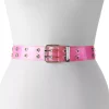 Women's SO® Jelly Sparkle Grommet Belt -Cheap SO Store 5791791 Pink