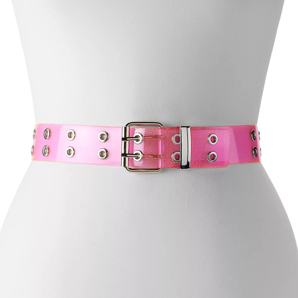 Women's SO® Jelly Sparkle Grommet Belt 3 Women's SO® Jelly Sparkle Grommet Belt