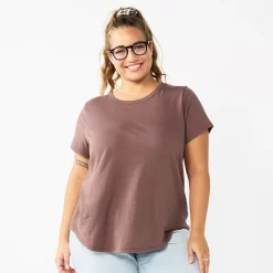 Juniors' SO® Short Sleeve Crew Neck Tee -Cheap SO Store 5812872 Amethyst Raisin