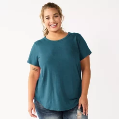 Juniors' SO® Short Sleeve Crew Neck Tee -Cheap SO Store 5812872 Dark Neptune