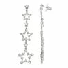 SO® Silver Tone Simulated Crystal Stars Drop Earrings 1 SO® Silver Tone Simulated Crystal Stars Drop Earrings -Cheap SO Store 5830561