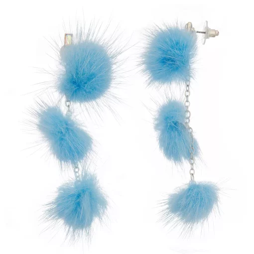 SO® Silver Tone Triple Ball Drop Earrings -Cheap SO Store 5830566