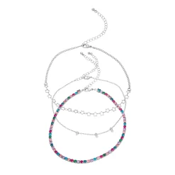 SO® Silver Tone Rhinestone Choker Set