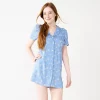 Juniors' SO® Collared Button Front Shirtdress
