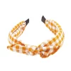 SO® Gingham Knotted Headband -Cheap SO Store 5897865