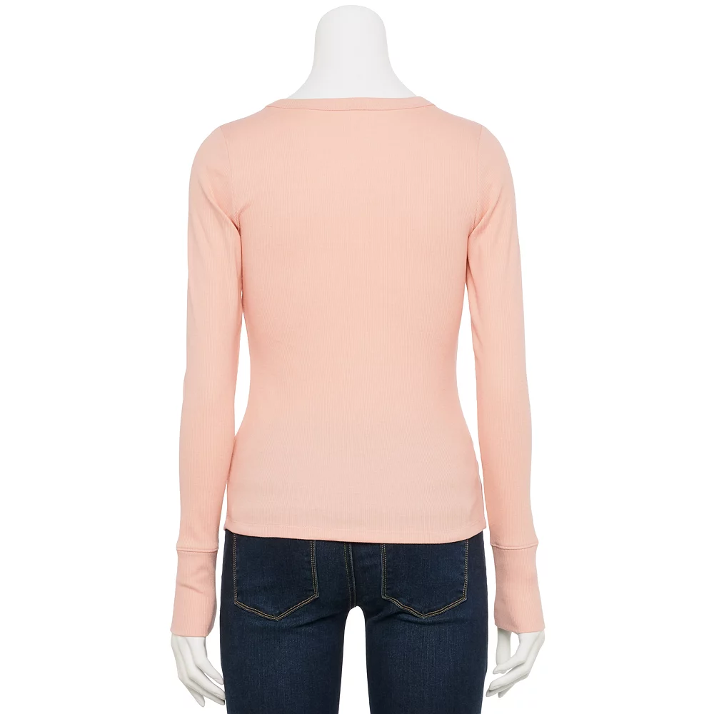 Juniors' SO® Slim Fit Long Sleeve Top 12 Juniors' SO® Slim Fit Long Sleeve Top - Image 10