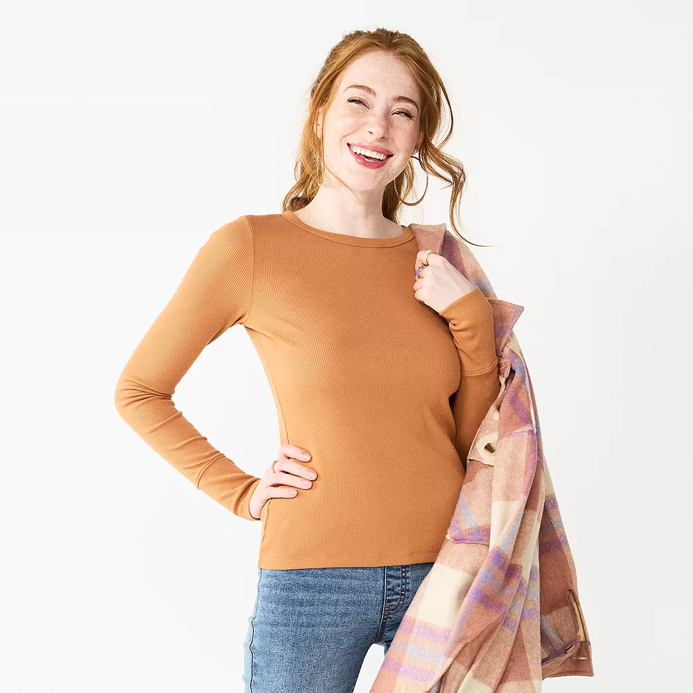 Juniors' SO® Slim Fit Long Sleeve Top 3 Juniors' SO® Slim Fit Long Sleeve Top