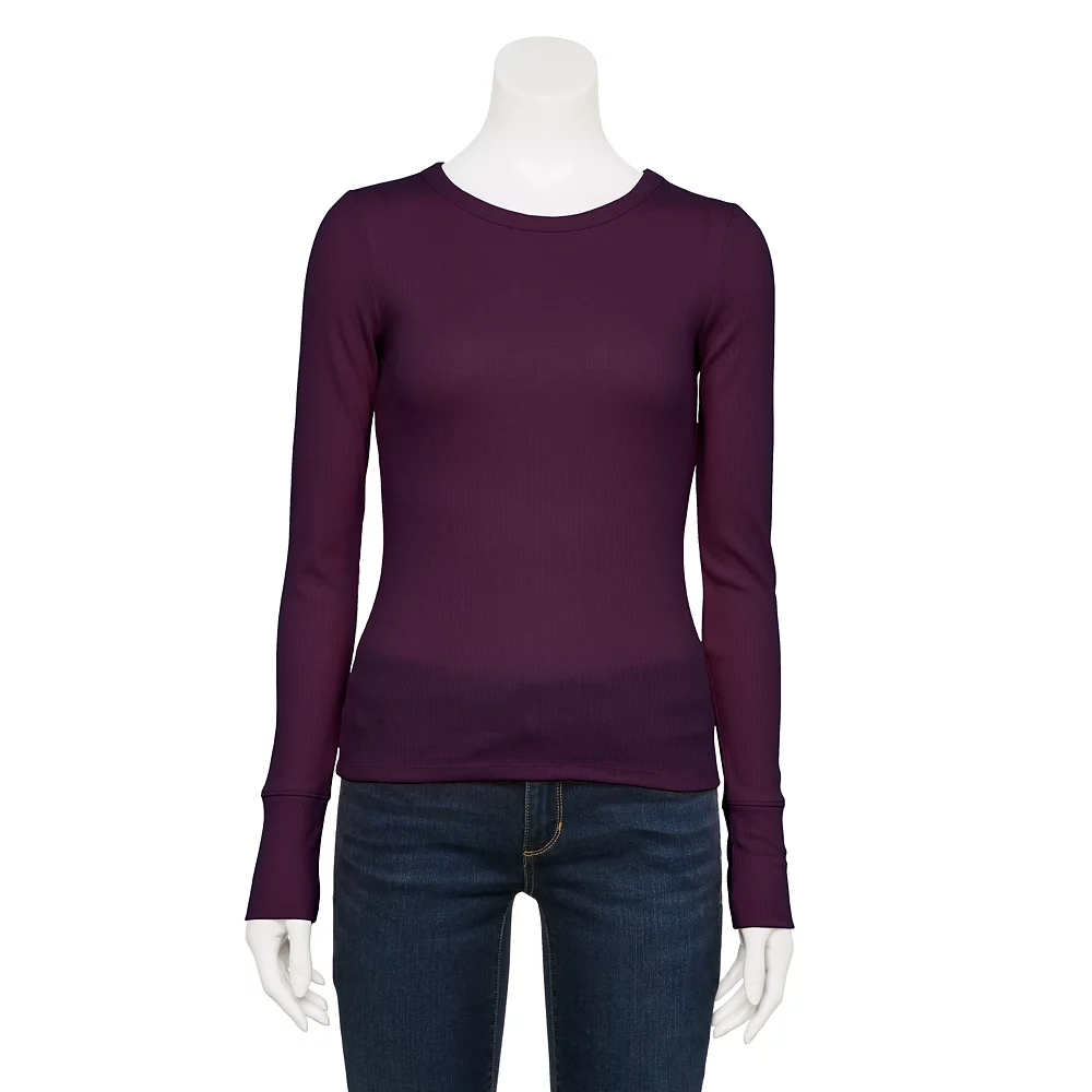 Juniors' SO® Slim Fit Long Sleeve Top 10 Juniors' SO® Slim Fit Long Sleeve Top - Image 8