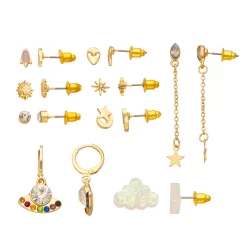SO® Gold Tone Alien Cloud Charm Set