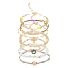 SO® Gold Tone Mixed Media Enamel Bracelet Set 1 SO® Gold Tone Mixed Media Enamel Bracelet Set -Cheap SO Store 5900291