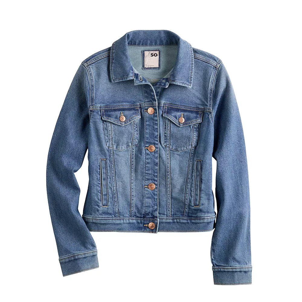 Juniors' SO® Essential Denim Jacket 5 Juniors' SO® Essential Denim Jacket - Image 3