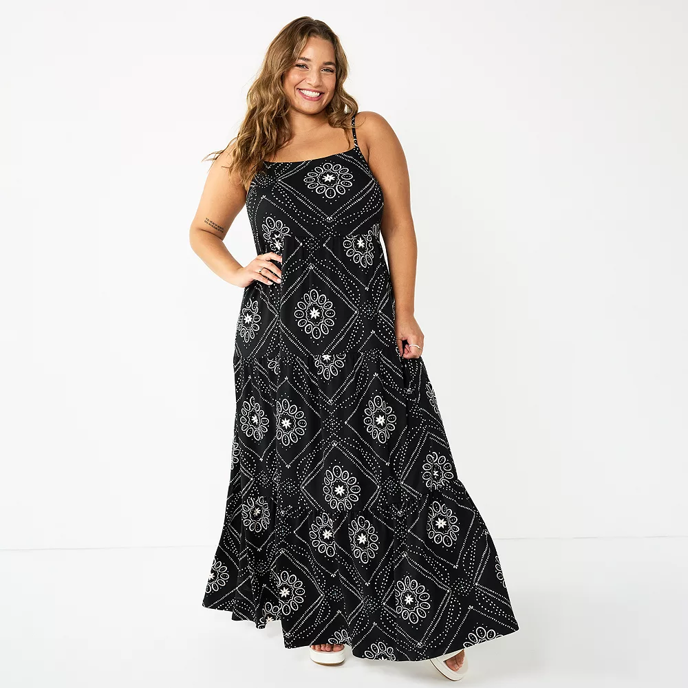 Juniors' Plus Size SO® Tiered Maxi Dress 11 Juniors' Plus Size SO® Tiered Maxi Dress - Image 9