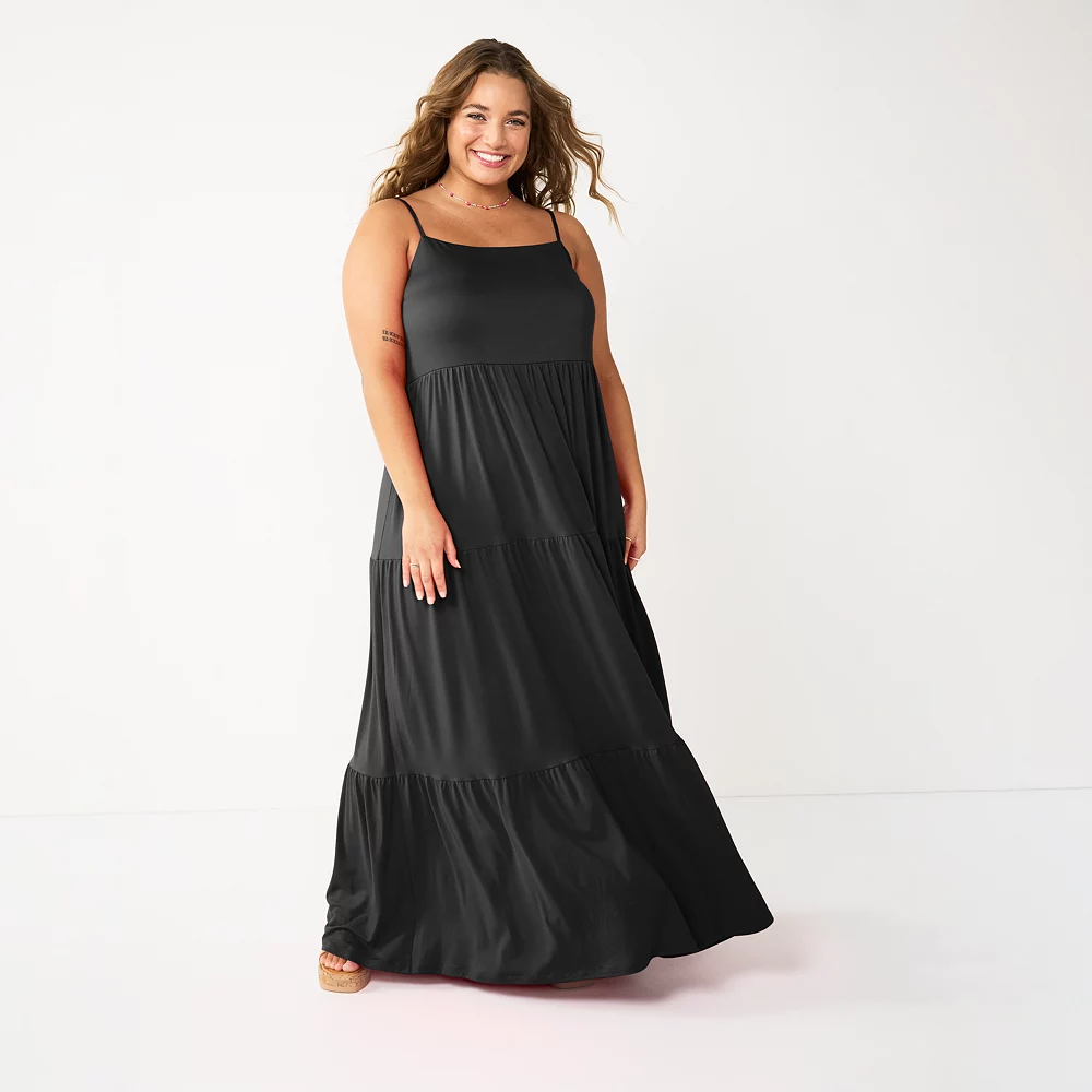 Juniors' Plus Size SO® Tiered Maxi Dress 6 Juniors' Plus Size SO® Tiered Maxi Dress - Image 4