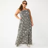 Juniors' Plus Size SO® Tiered Maxi Dress 1 Juniors' Plus Size SO® Tiered Maxi Dress -Cheap SO Store 5945485 Black Multi Floral