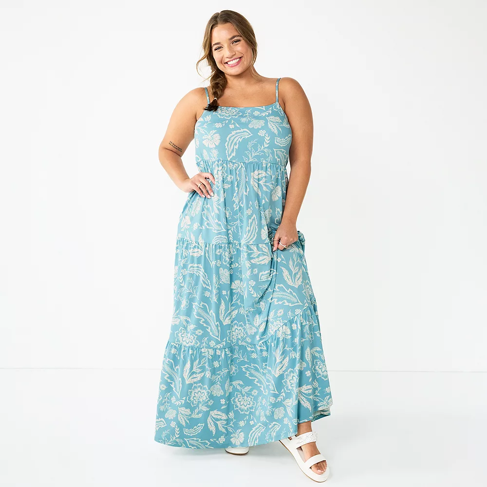 Juniors' Plus Size SO® Tiered Maxi Dress 4 Juniors' Plus Size SO® Tiered Maxi Dress - Image 2