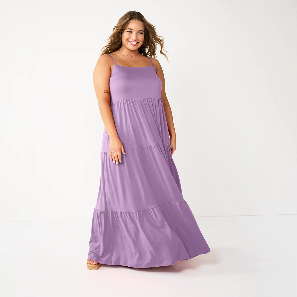 Juniors' Plus Size SO® Tiered Maxi Dress 8 Juniors' Plus Size SO® Tiered Maxi Dress - Image 6