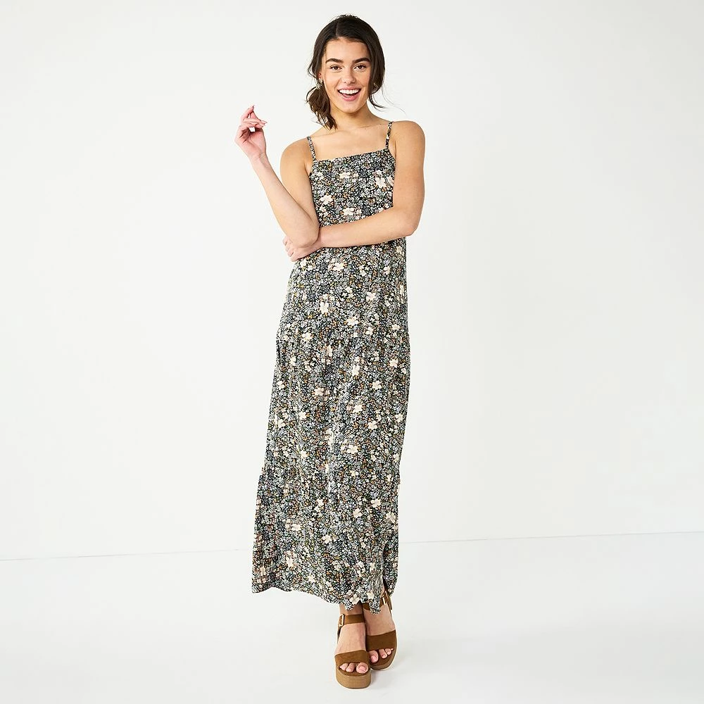 Juniors' SO® Tiered Print Maxi Dress 7 Juniors' SO® Tiered Print Maxi Dress - Image 5