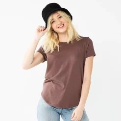 Juniors' SO® Short Sleeve Crewneck Tee 27 Juniors' SO® Short Sleeve Crewneck Tee -Cheap SO Store 5947019 Amethyst Raisin