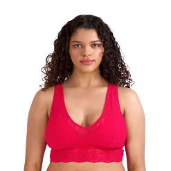 Juniors' SO® Lace Plunge Bralette SO51-030 -Cheap SO Store 6000275 Ski Patrol