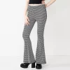 Juniors' SO® High-Rise Pull on Flare Pants 2 Juniors' SO® High-Rise Pull on Flare Pants -Cheap SO Store 6120605 Houndstooth
